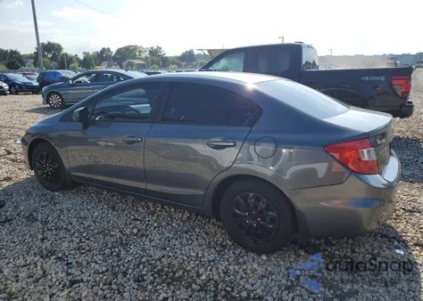 2012 Honda Civic Lx z USA, uszkodzony, nr VIN 19XFB2F54CE087397